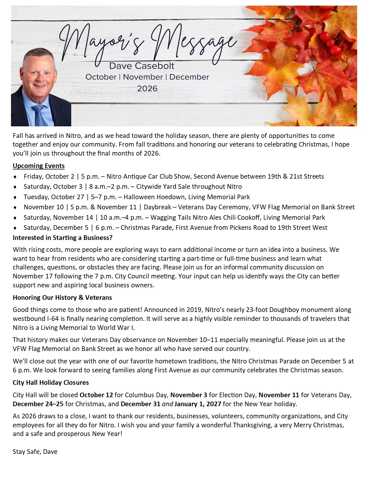 MSF Newsletter OCT DEC 2026